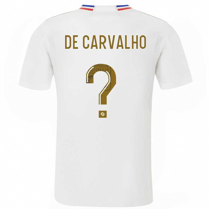 キッズフットボールマティス・デ・カルヴァーリョ#0白ホームシャツ2023/24ジャージーユニフォーム