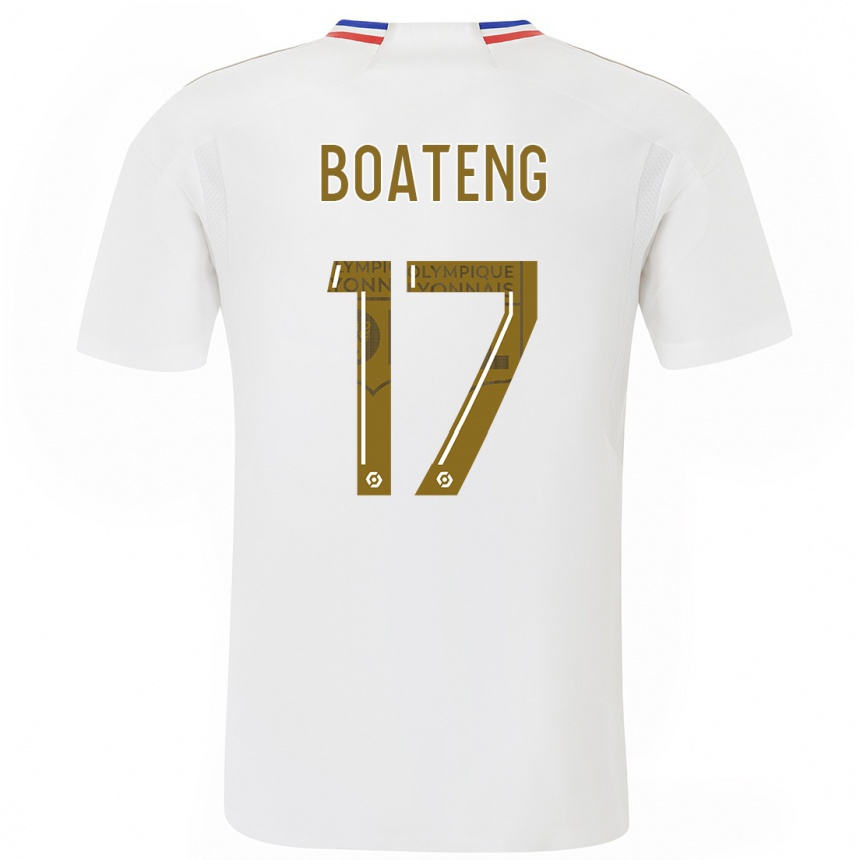 キッズフットボールジェローム・ボアテング#17白ホームシャツ2023/24ジャージーユニフォーム