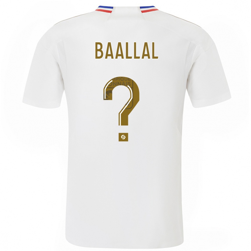 キッズフットボールアブデラ・バラル#0白ホームシャツ2023/24ジャージーユニフォーム