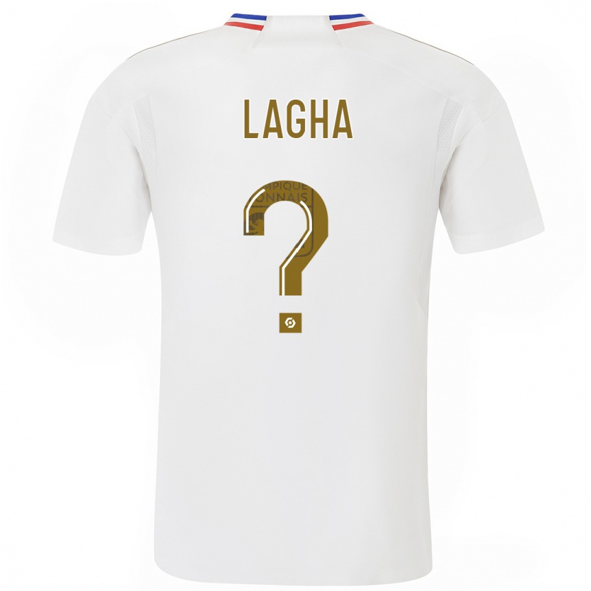 キッズフットボールヤニス・ラガ#0白ホームシャツ2023/24ジャージーユニフォーム