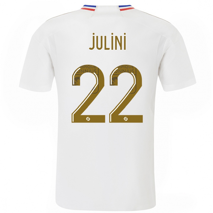 キッズフットボールサリー・ジュリーニ#22白ホームシャツ2023/24ジャージーユニフォーム