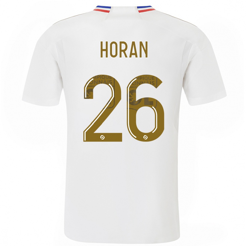 キッズフットボールリンジー・ホラン#26白ホームシャツ2023/24ジャージーユニフォーム
