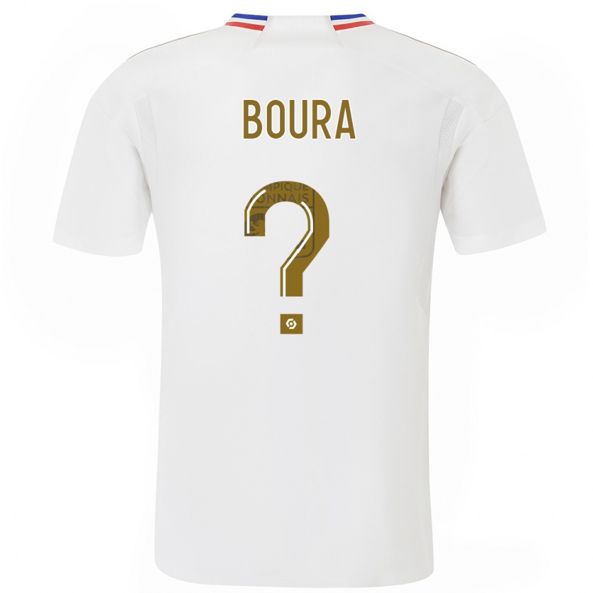 キッズフットボールアマル・ボウラ#0白ホームシャツ2023/24ジャージーユニフォーム