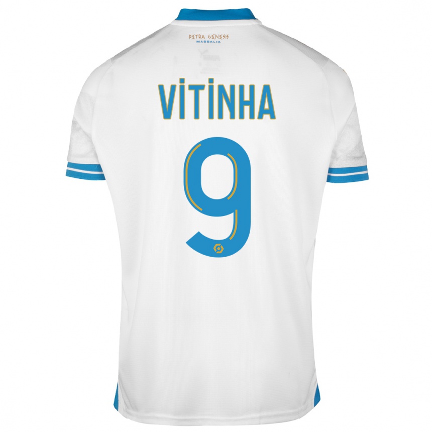 キッズフットボールヴィトール・フェレイラ#9白ホームシャツ2023/24ジャージーユニフォーム