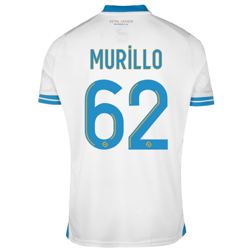 キッズフットボールミゲル・ムリーリョ#62白ホームシャツ2023/24ジャージーユニフォーム