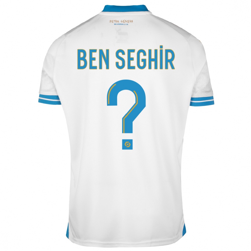キッズフットボールサリム・ベン・セギル#0白ホームシャツ2023/24ジャージーユニフォーム