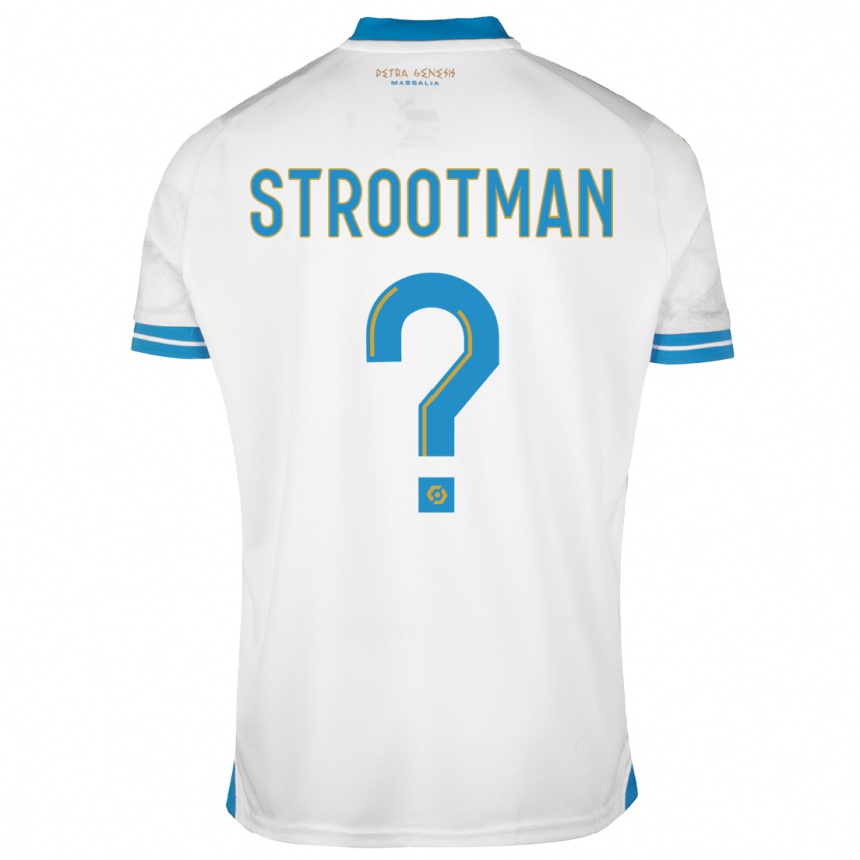 キッズフットボールケヴィン・ストロートマン#0白ホームシャツ2023/24ジャージーユニフォーム