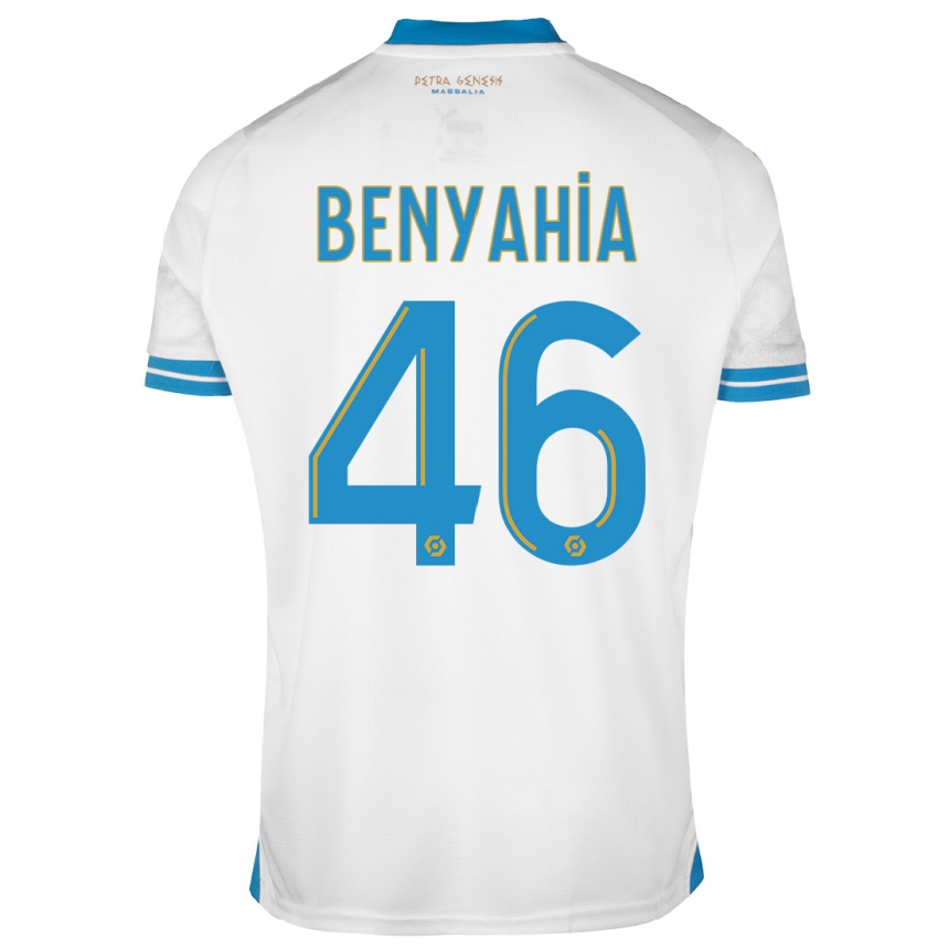 キッズフットボールアイハン・ベンヤヒア=タニ#46白ホームシャツ2023/24ジャージーユニフォーム