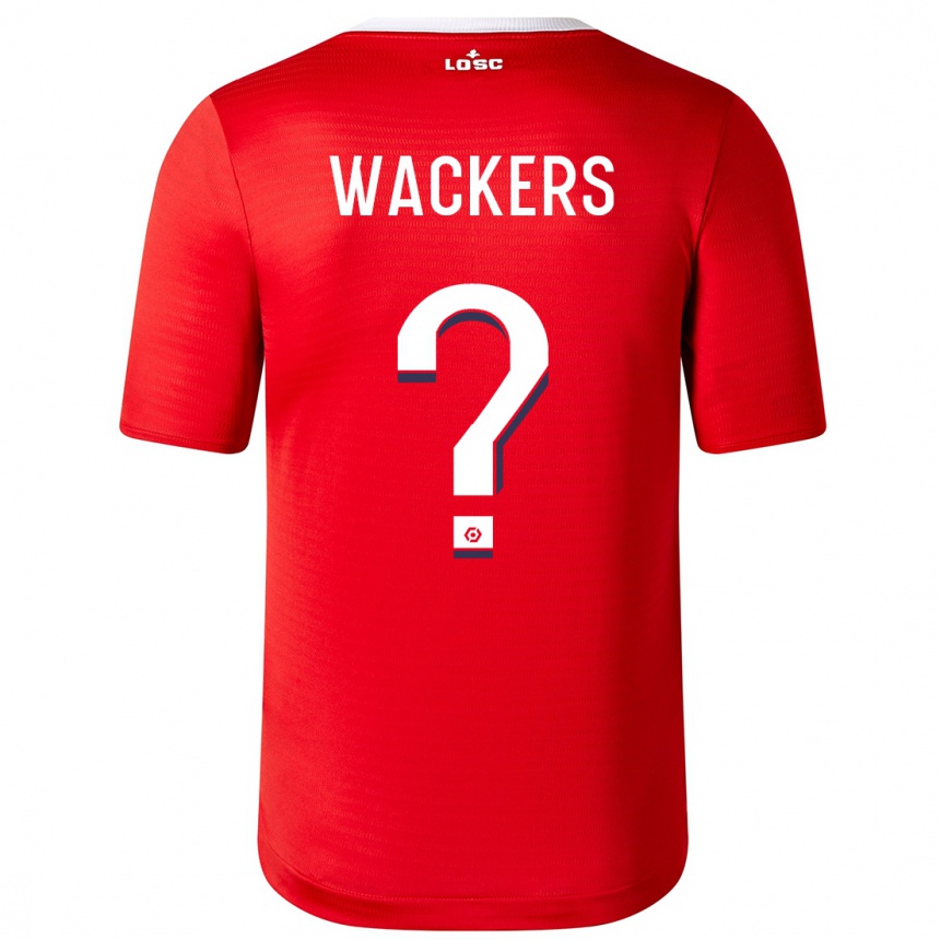 キッズフットボールマキシム・ワッカーズ#0赤ホームシャツ2023/24ジャージーユニフォーム