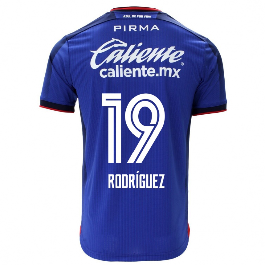 キッズフットボールカルロス・ロドリゲス#19青ホームシャツ2023/24ジャージーユニフォーム