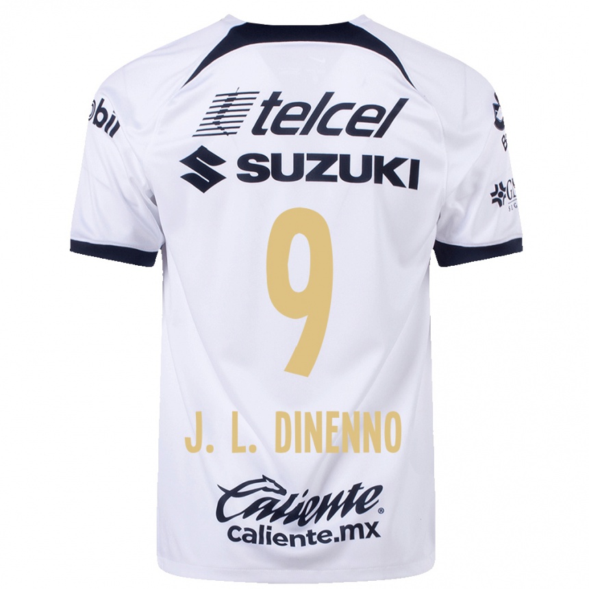 キッズフットボールフアン・イグナシオ・ディネンノ#9白ホームシャツ2023/24ジャージーユニフォーム