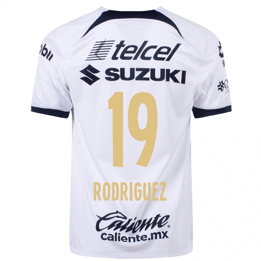 キッズフットボールヤネイシ・ロドリゲス#19白ホームシャツ2023/24ジャージーユニフォーム