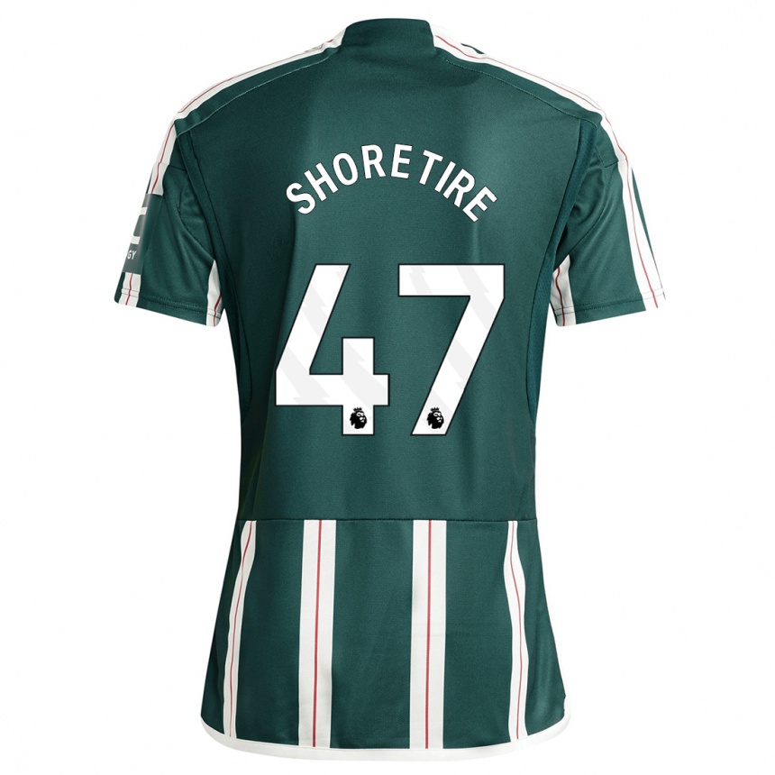 キッズフットボールショラ・ショレティレ#47濃い緑色アウェイシャツ2023/24ジャージーユニフォーム
