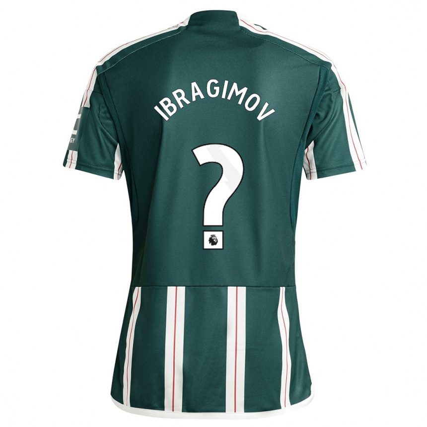 キッズフットボールアミール・イブラギモフ#0濃い緑色アウェイシャツ2023/24ジャージーユニフォーム