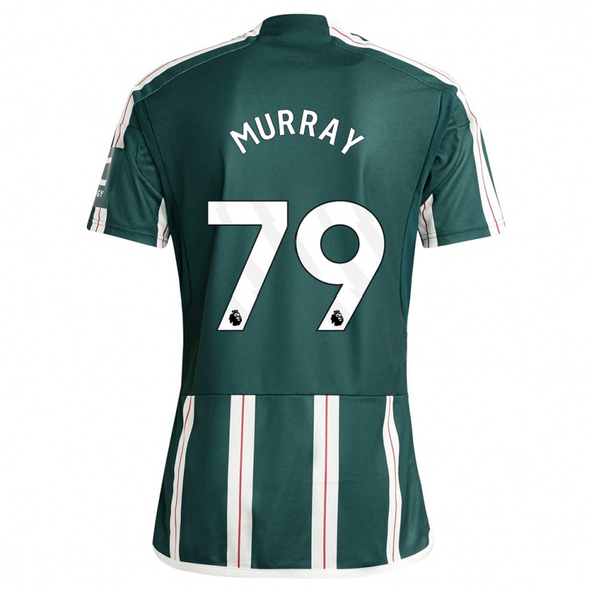 キッズフットボールサム・マレー#79濃い緑色アウェイシャツ2023/24ジャージーユニフォーム