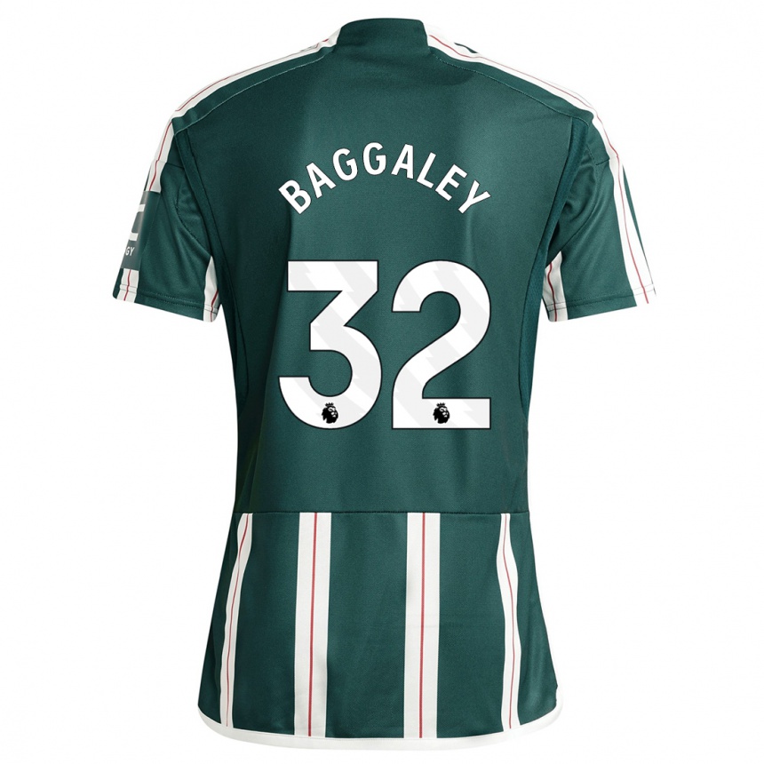キッズフットボールソフィー・バガリー#32濃い緑色アウェイシャツ2023/24ジャージーユニフォーム