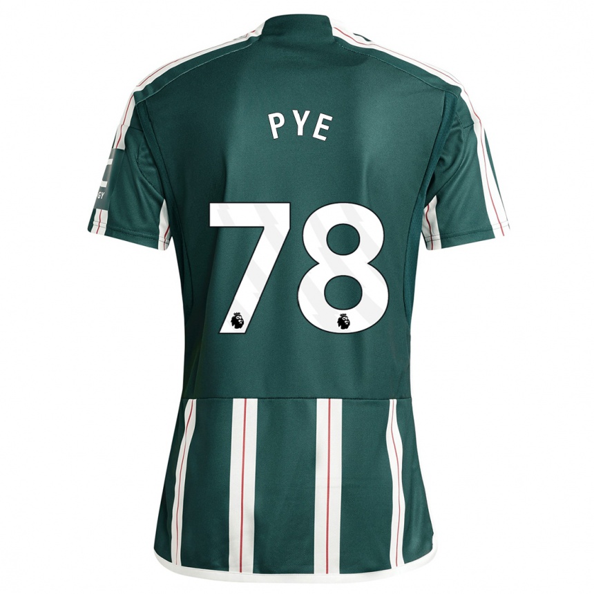 キッズフットボールローガン・パイ#78濃い緑色アウェイシャツ2023/24ジャージーユニフォーム
