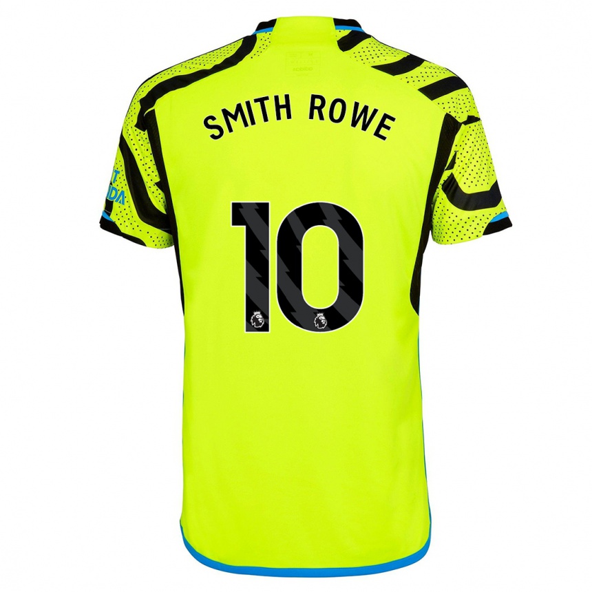 キッズフットボールエミール・スミス=ロウ#10黄色アウェイシャツ2023/24ジャージーユニフォーム