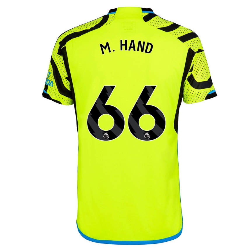 キッズフットボールイスマイル・オウラド・マハンド#66黄色アウェイシャツ2023/24ジャージーユニフォーム