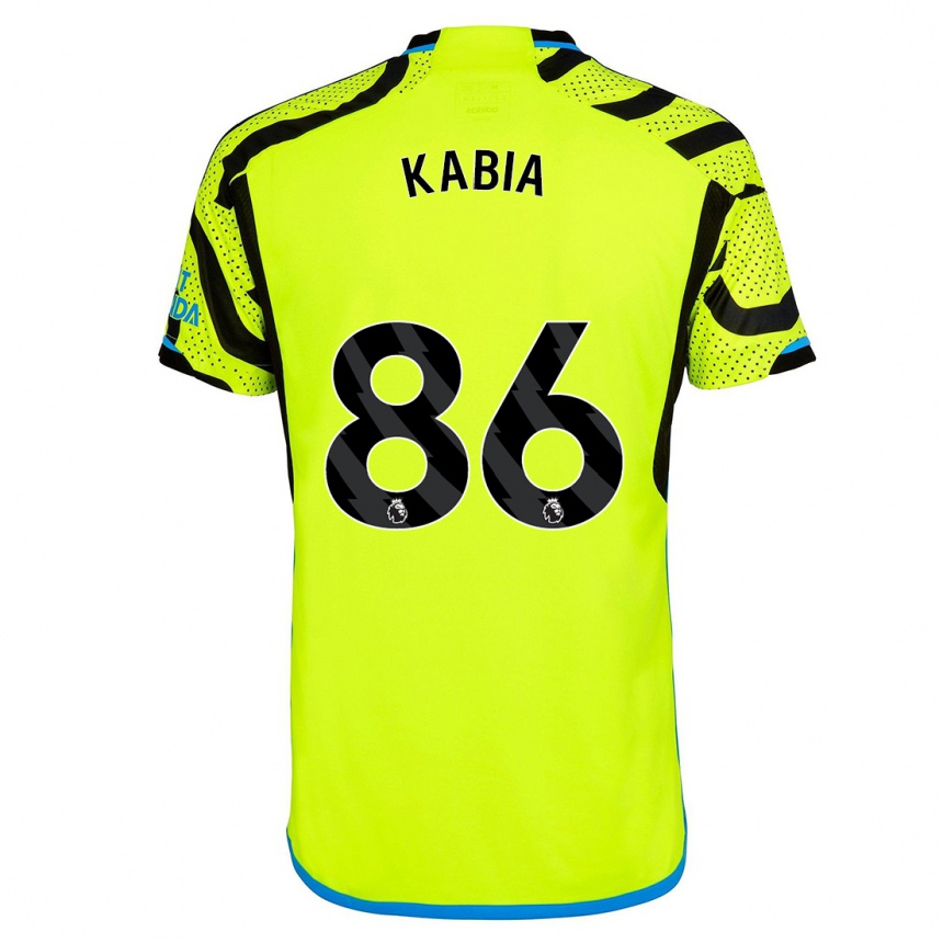 キッズフットボールイスミール・カビア#86黄色アウェイシャツ2023/24ジャージーユニフォーム