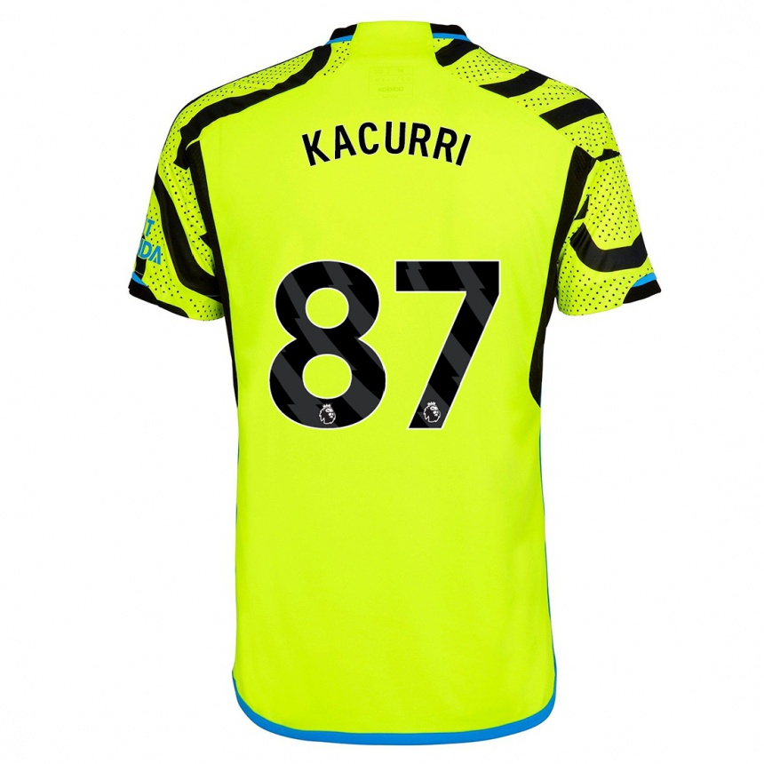 キッズフットボールマルディーニ・カクリ#87黄色アウェイシャツ2023/24ジャージーユニフォーム