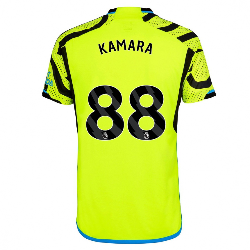 キッズフットボールオスマン・カマラ#88黄色アウェイシャツ2023/24ジャージーユニフォーム