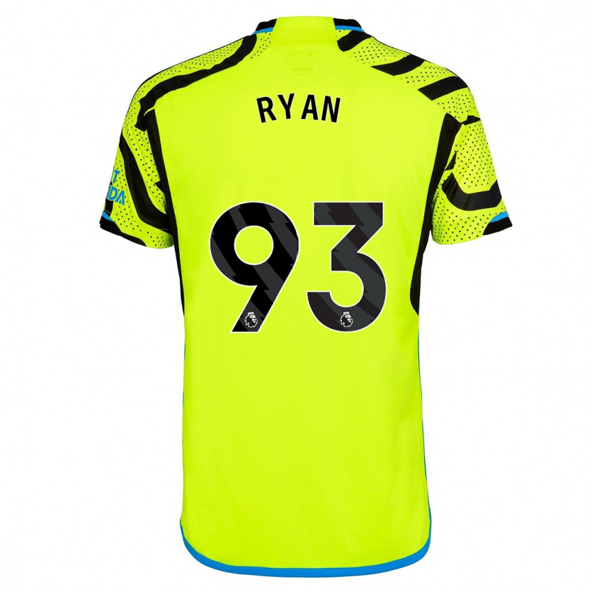 キッズフットボールベルト・ライアン#93黄色アウェイシャツ2023/24ジャージーユニフォーム
