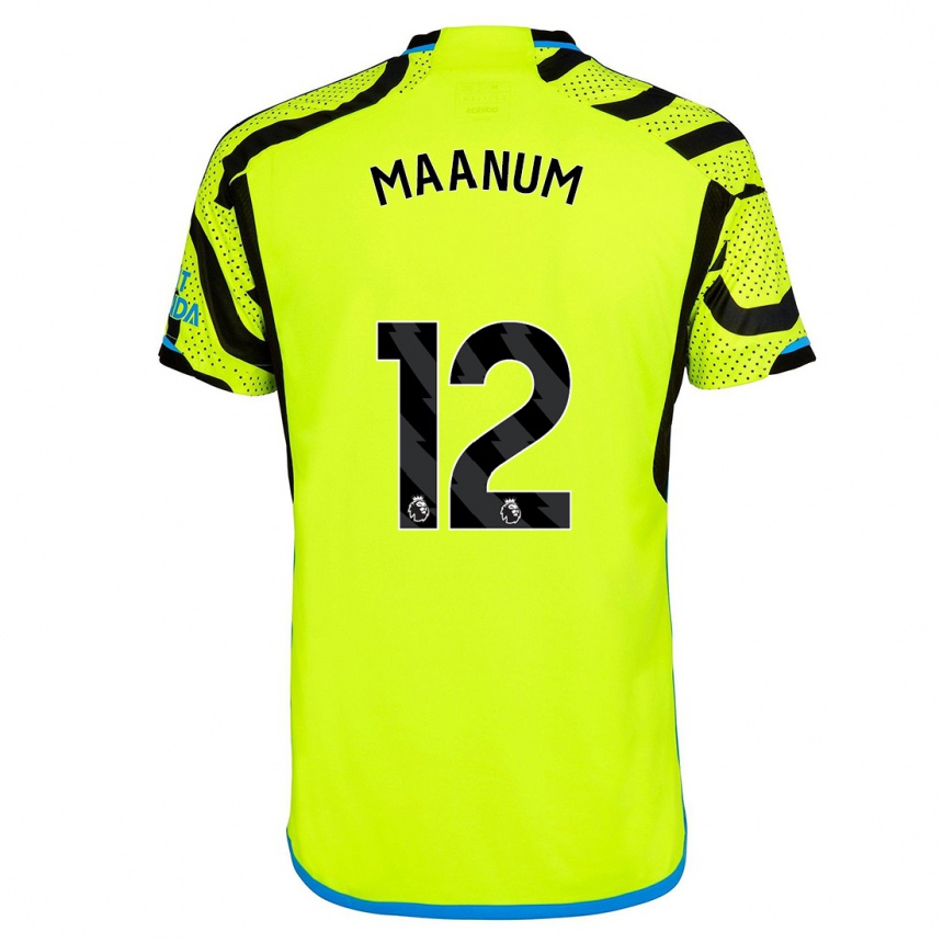 キッズフットボールフリーダ・マーナム#12黄色アウェイシャツ2023/24ジャージーユニフォーム