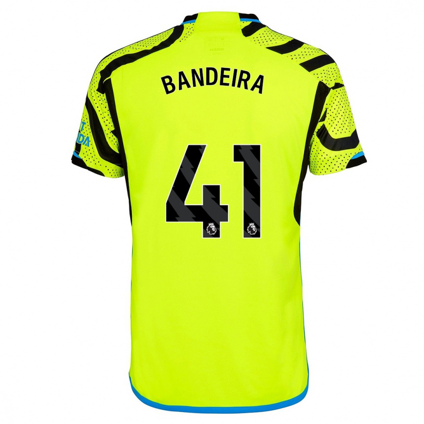 キッズフットボールマウロ・バンデイラ#41黄色アウェイシャツ2023/24ジャージーユニフォーム