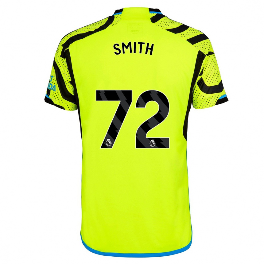 キッズフットボールマット・スミス#72黄色アウェイシャツ2023/24ジャージーユニフォーム