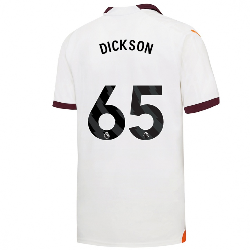 キッズフットボールウィル・ディクソン#65白アウェイシャツ2023/24ジャージーユニフォーム