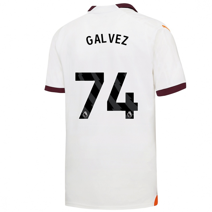 キッズフットボールトーマス・ガルヴェス#74白アウェイシャツ2023/24ジャージーユニフォーム