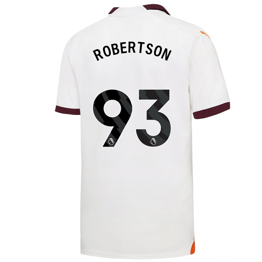 キッズフットボールアレクサンダー・ロバートソン#93白アウェイシャツ2023/24ジャージーユニフォーム