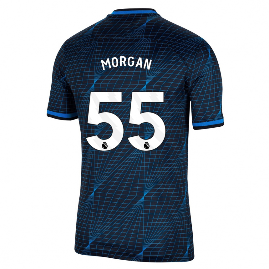 キッズフットボールジミー・ジェイ・モーガン#55濃紺アウェイシャツ2023/24ジャージーユニフォーム