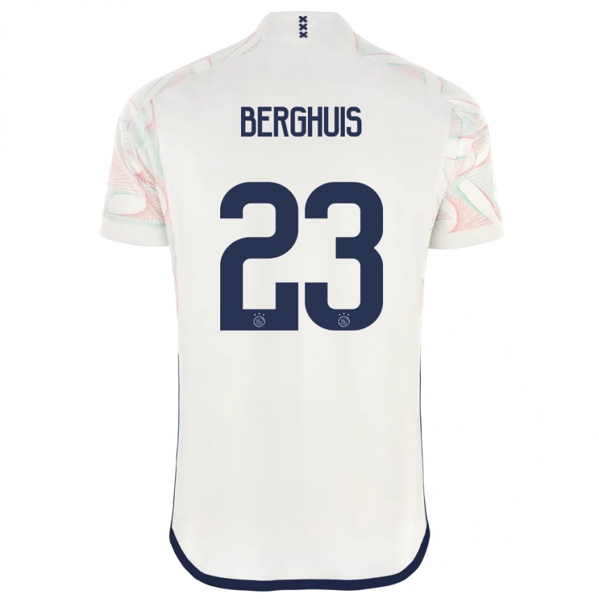 キッズフットボールステフェン・ベルハイス#23白アウェイシャツ2023/24ジャージーユニフォーム