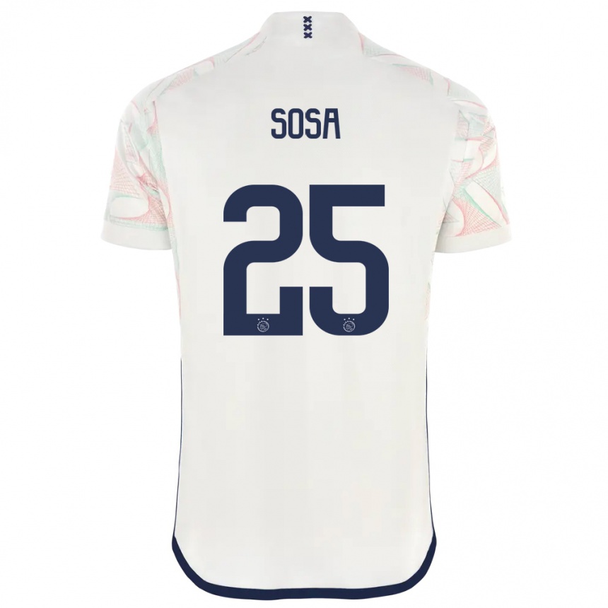 キッズフットボールボルナ・ソサ#25白アウェイシャツ2023/24ジャージーユニフォーム