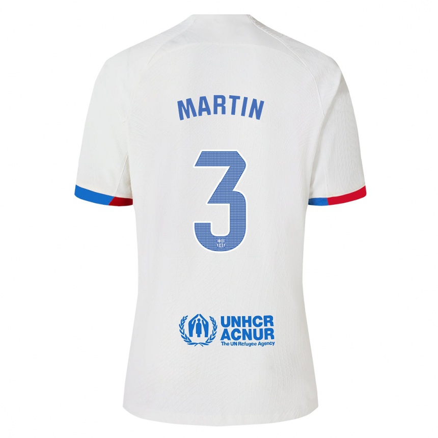キッズフットボールジェラルド・マーティン#3白アウェイシャツ2023/24ジャージーユニフォーム