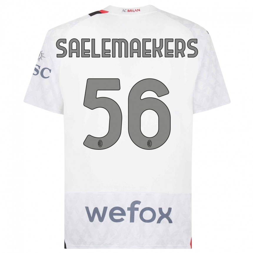 キッズフットボールアレクシス・サレマーカーズ#56白アウェイシャツ2023/24ジャージーユニフォーム