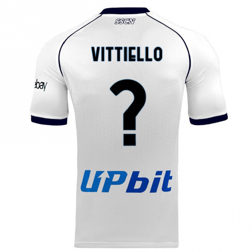 キッズフットボールアントニオ・ヴィティエッロ#0白アウェイシャツ2023/24ジャージーユニフォーム
