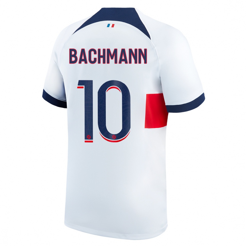 キッズフットボールラモーナ・バッハマン#10白アウェイシャツ2023/24ジャージーユニフォーム