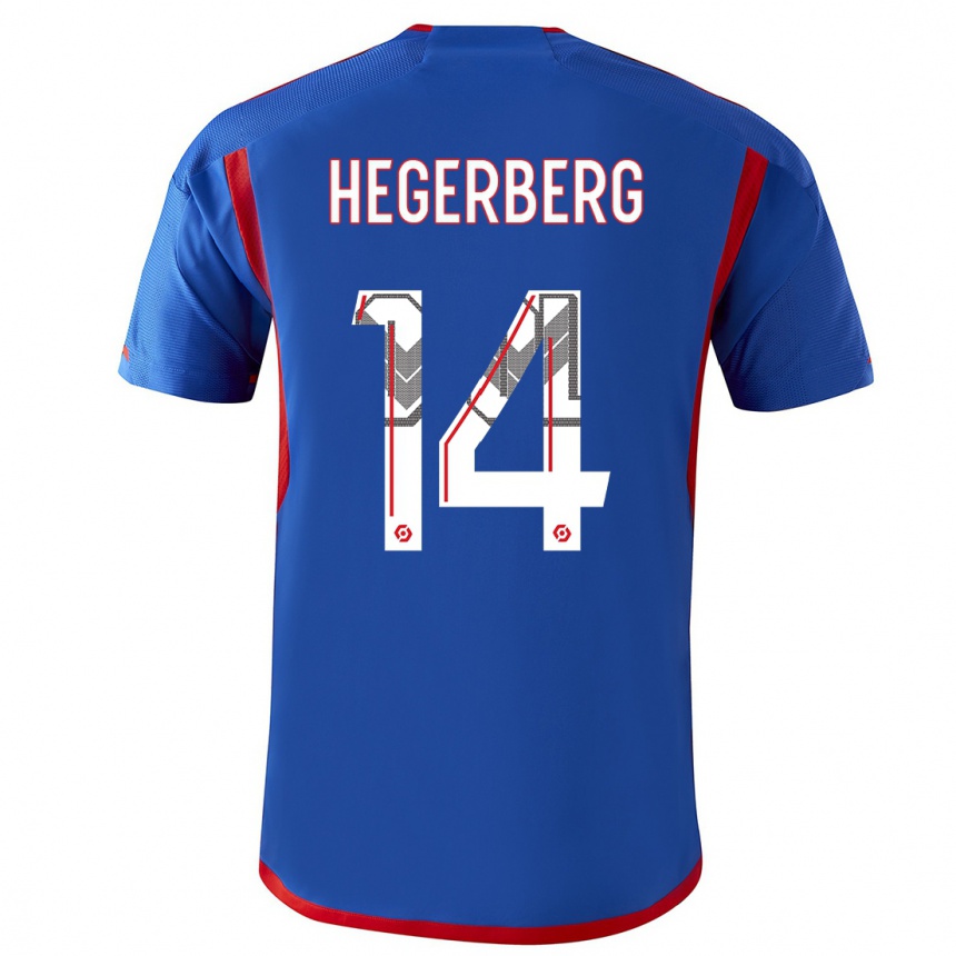 キッズフットボールアーダ・ヘーゲルベルグ#14青赤アウェイシャツ2023/24ジャージーユニフォーム