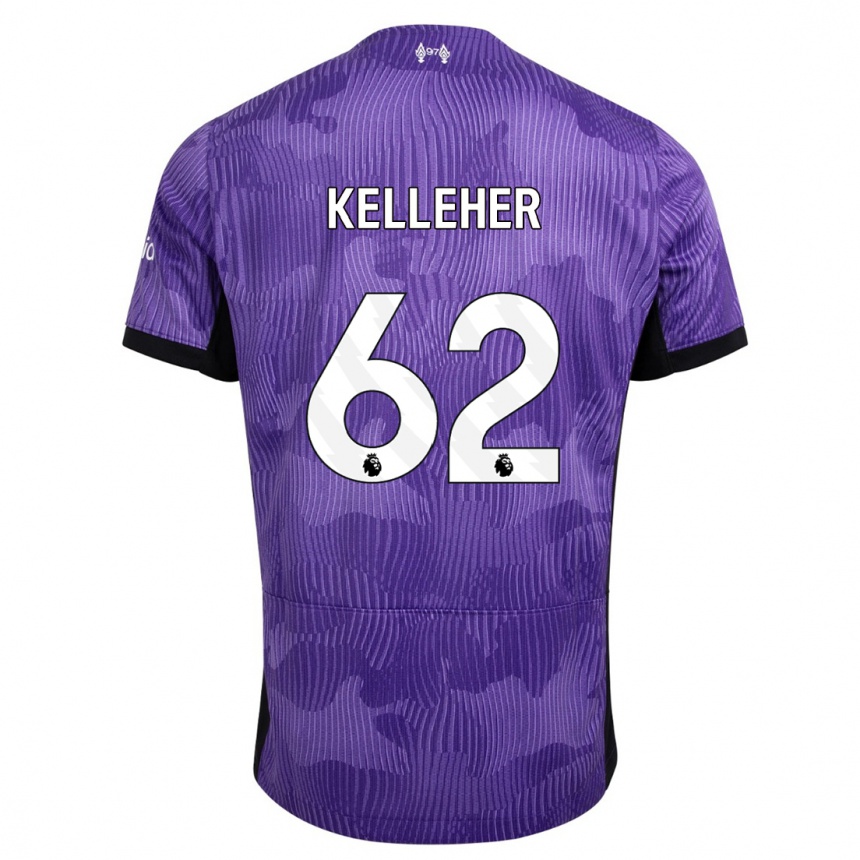 キッズフットボールクィービーン・ケレハー#62紫サードユニフォームシャツ2023/24ジャージーユニフォーム
