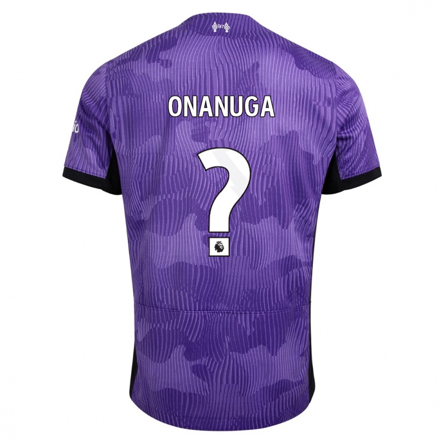 キッズフットボールオナヌガフロア#0紫サードユニフォームシャツ2023/24ジャージーユニフォーム
