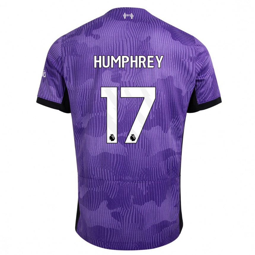 キッズフットボールカーラ・ハンフリー#17紫サードユニフォームシャツ2023/24ジャージーユニフォーム