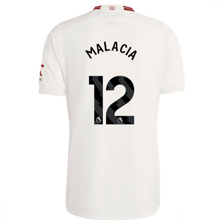 キッズフットボールタイレル・マラシア#12白サードユニフォームシャツ2023/24ジャージーユニフォーム