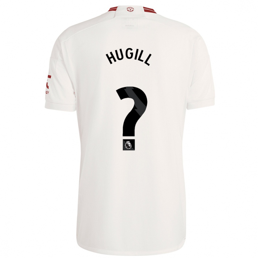 キッズフットボールジョー・ヒューギル#0白サードユニフォームシャツ2023/24ジャージーユニフォーム