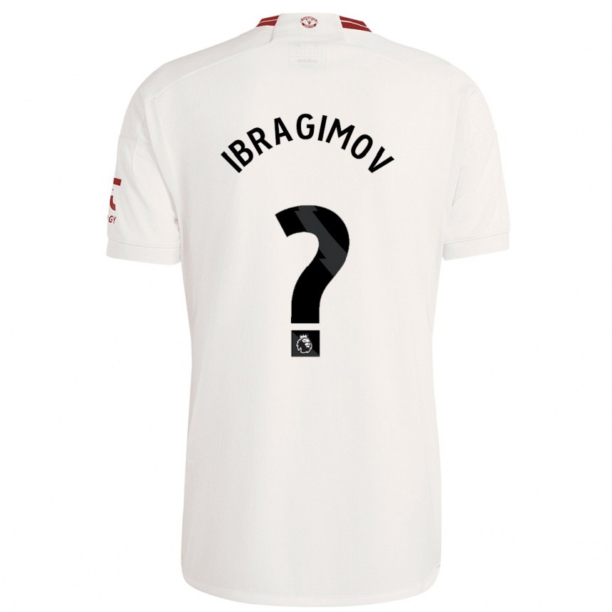 キッズフットボールアミール・イブラギモフ#0白サードユニフォームシャツ2023/24ジャージーユニフォーム