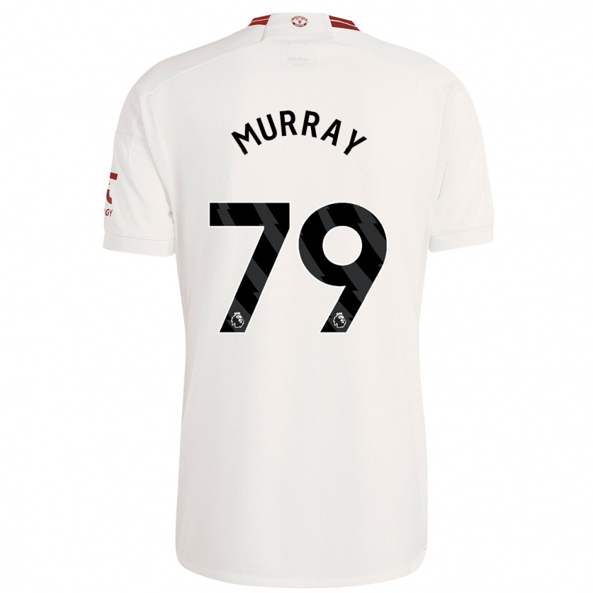 キッズフットボールサム・マレー#79白サードユニフォームシャツ2023/24ジャージーユニフォーム