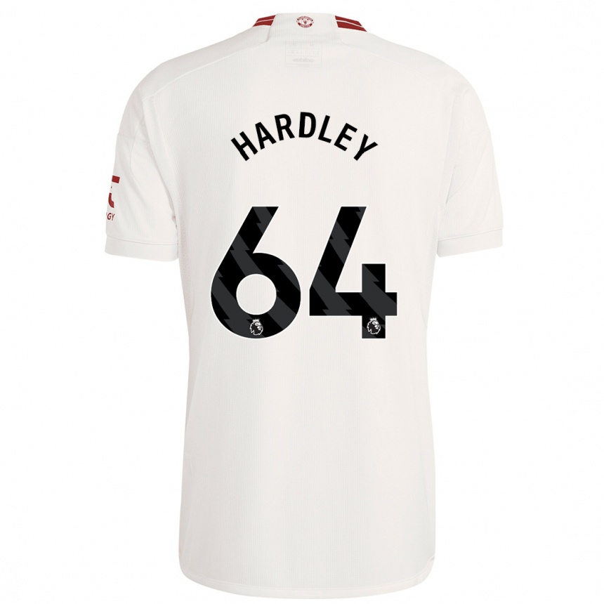 キッズフットボールビョルン・ハードリー#64白サードユニフォームシャツ2023/24ジャージーユニフォーム