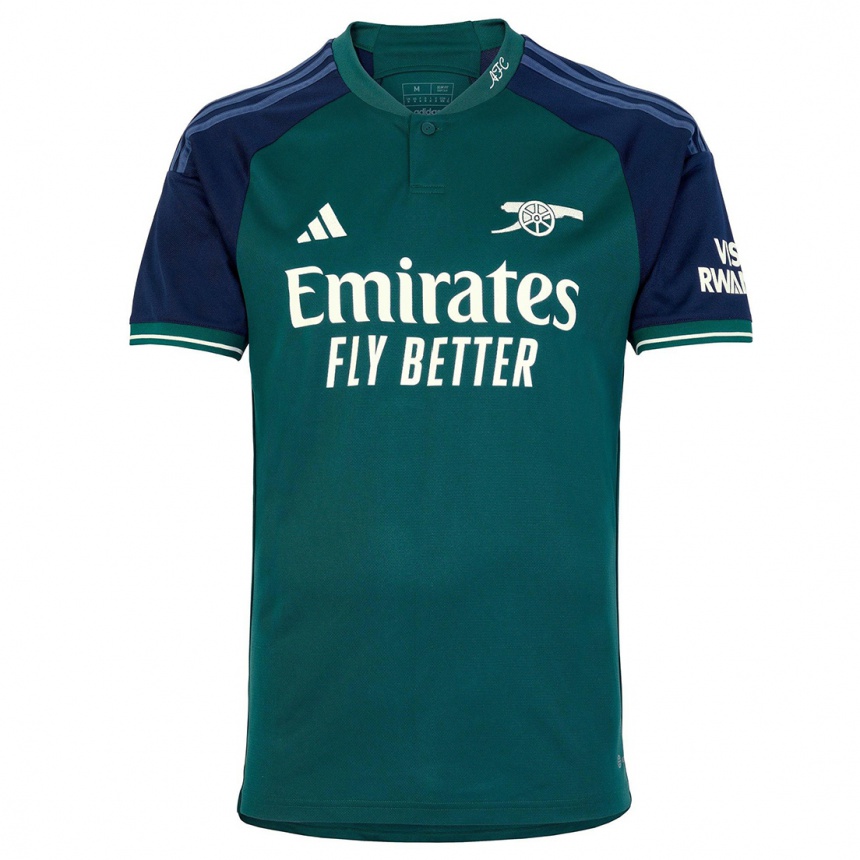 キッズフットボールユリエン・ティンバー#12緑サードユニフォームシャツ2023/24ジャージーユニフォーム